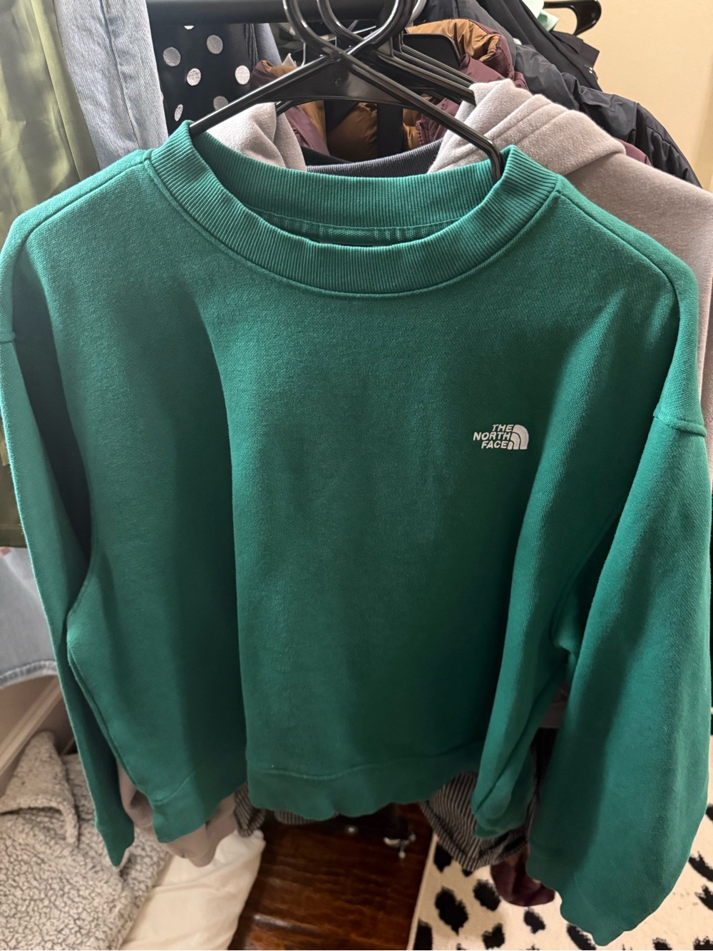 The North Face Teal Crew Pullover Sweatshirt